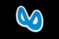 Infinity Rubber Patch, Medium Rubber Mobius - Blue