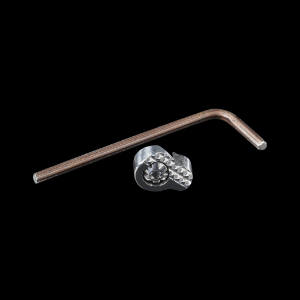 Metal Grip Checkered Mag Release Button Teardrop 